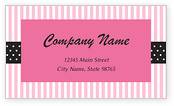 Pink Stripes and Black Patterns
 Mailing Labels