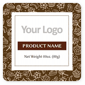Pastry Background Food Labels