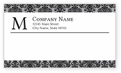 Damasque Pattern Shipping Labels