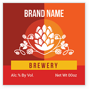 Monotone Fancy Barley Beer Labels