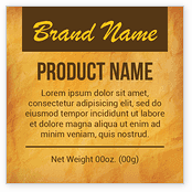 Brown Paper Food Labels