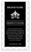 Artsy Dotted Grid Background Packaging Labels