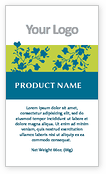 Simple Blue Flowers Packaging Labels