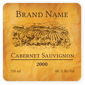 Brown Paper Wine Labels