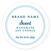 Simple Line Border Candle Labels