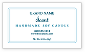 Simple Line Border Candle Labels