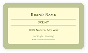 Minimalist Rounded Frame Candle Labels