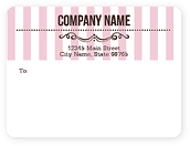 Simple Stripes Mailing Labels
