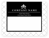 Artsy Dotted Grid Background Shipping Labels